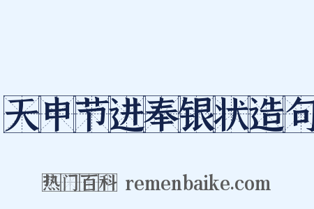天申节进奉银状造句是什么意思的图片